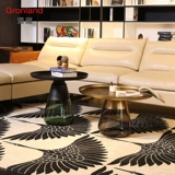 Ganglong Nordic Creative Designer Круглый журнальный столик -Board House Club Fashion Glass Corner Несколько металлических комбинаций