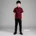 Chàng trai Trung Quốc phong cách Tang phù hợp với phong cách Trung Quốc Cộng Hòa của Trung Quốc sinh viên ăn mặc áo trẻ em áo sơ mi mùa xuân và mùa hè ăn mặc đọc trang phục Trang phục
