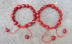 Dân tộc tự nhiên Acacia Bean Đính cườm Red Bean Bracelet Thời trang Nữ Bodhi Red Bean Bead Bracelet Red Rope Bracelet vòng đá mắt hổ Vòng đeo tay Clasp