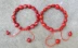 Dân tộc tự nhiên Acacia Bean Đính cườm Red Bean Bracelet Thời trang Nữ Bodhi Red Bean Bead Bracelet Red Rope Bracelet vòng dâu tằm cho bé Vòng đeo tay Clasp