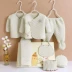 Quần áo trẻ sơ sinh bộ quà tặng dày 0-3 tháng nhà sư quần áo cotton cho bé sơ sinh trăng tròn cung cấp bộ quà tặng em bé Bộ quà tặng em bé