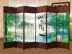 Vách ngăn phòng khách chất liệu gỗ cây dương bình phong nghệ thuật phong thủy Màn hình / Cửa sổ