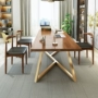 Bắc Âu thời trang sáng tạo bàn máy tính lớn gỗ rắn thiết kế hội nghị bàn dài bàn hiện đại tối giản bàn họp văn phòng