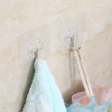Крюк Сильный клей без следов без ногтей без дверей ногтей, загружающаяся всасывающая чашка творческая кухонная стена висящая стена, не -стабильный крюк