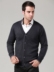Mùa đông dày trung niên ấm áo len cardigan cashmere áo len mở cha nam áo khoác cộng với phân bón XL Áo len Cashmere
