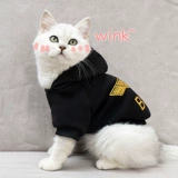 Чистая одежда из красной кошки Весна и лето британская коротка синего кота Киттер Тонд Прилив Преобразован в одежду для домашних животных