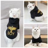 Чистая одежда из красной кошки Весна и лето британская коротка синего кота Киттер Тонд Прилив Преобразован в одежду для домашних животных