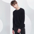 Han Chong giảm giá cửa hàng thời trang nam hoang dã áo len mỏng áo thun mỏng Thanh niên Hàn Quốc áo len rắn - Hàng dệt kim