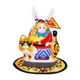 Пекин Кролик Лорд Свинг Грязная скульптура с участием туристического сувенирного творческого подарка творческий бабушка кролика традиционные подарки ручной работы