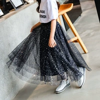 Váy bé gái dài 2019 Nữ lớn bé trai 12-15 tuổi Phiên bản Hàn Quốc của váy váy lưới váy công chúa váy sao 8 - Váy váy mùa hè cho bé gái
