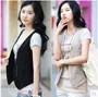 Vest nữ ngắn phần Hàn Quốc 2017 mới phù hợp với chuyên nghiệp mùa xuân hoang dã và mùa thu giản dị áo khoác nữ vest vest quần áo nữ đẹp