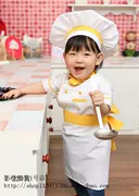 Triển lãm 2018 mới cô gái 2-4 tuổi ảnh nghệ thuật trang phục trẻ em chụp ảnh quần áo đầu bếp mô hình quần áo trẻ em - Khác