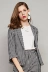 Naivee Nawei 2018 hè mới tay áo bảy điểm một nút thon gọn Phù hợp với khí chất áo khoác Scotland vest nữ công sở Business Suit