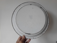 Чашка 文革带毛主席语录的搪瓷茶盘红色收藏老物件怀旧古玩杂项保真包老