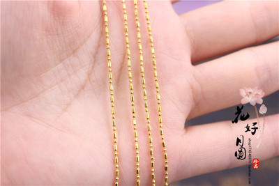 taobao agent Bamboo copper metal chain with tassels, accessory, 1mm