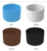 Cốc thủy tinh chống trượt tay áo thẳng dày chịu nhiệt chống bỏng cách nhiệt silicone set cup set mug cup bảo vệ