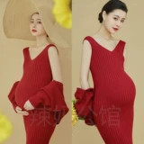 Новая материнская фотосъемка фотосетка Рождественская тема и искусство