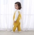 Quần áo xuân hè thu đông cộng với quần áo nhung cho bé 0-1-2-3 tuổi bé gái jumpsuit trẻ em quần dài P bib 6-12 tháng - Áo liền quần set bodysuit bé trai Áo liền quần