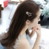 Girl Heart Frog Clip Korea Star Acrylic rhinestone Hợp kim Kẹp tóc Clip đơn giản Clip Han Mũ nón Phụ kiện tóc