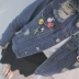 Nhật bản và Hàn Quốc máy bay huy hiệu acrylic trâm nữ Hàn Quốc trâm phụ kiện cổ áo dễ thương cartoon pin người lớn khóa nữ Trâm cài