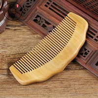 Shuoheng Green Sandaltic Handicraft Wood Comb Deb Sandwood Comb Sandwood Complete State Electric Pare Gist