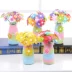 Nút hoa trẻ em chất liệu handmade bó hoa tự làm gói mẫu giáo sáng tạo quà tặng ngày của giáo viên xe đồ chơi cho bé Handmade / Creative DIY