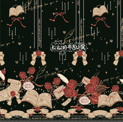 taobao agent Original Rose Capital Raptine Girl Heart Lolita Foods Cloth Cloth Map Bjd Handmade Curtain Tablecloth Skirt