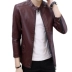 Rich Bird 2019 da nam mới hợp thời trang Slim đẹp trai mùa xuân và mùa thu quần áo xe máy pu leather jacket nam - Quần áo lông thú