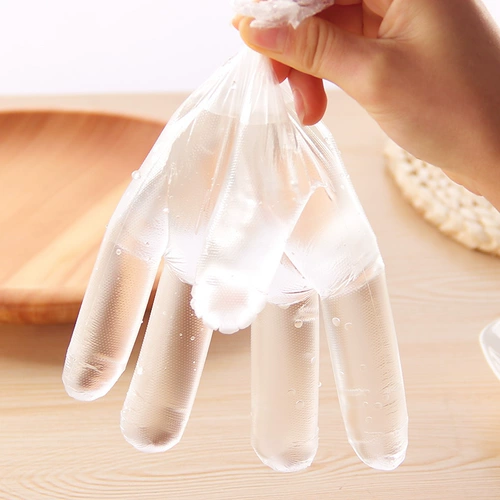 Толстая пластиковая продукция -разглашайте кухню прозрачные одноразовые перчатки пища, кейтеринговая рака