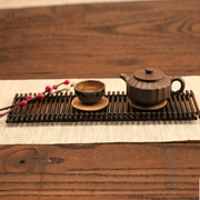 Handmade tre tre đan khay trà cách nhiệt pad trà khay trà coaster Kung Fu bộ phụ kiện tre khô bong bóng bàn - Trà sứ