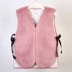 Phiên bản tiếng Hàn mới của hàng nhái 獭 thỏ lông ngắn tóc giả lông vest vest nữ ruy băng ngắn là áo khoác mỏng vest vest