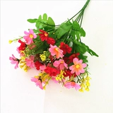 Одиночная сельская цыпочка поддельная цветочная моделирование цветочниковой пучок шелк цветочный цветочный цветочный высушенные цветочные искусства и цветочный расположение ткани декоративная цветочная коробка