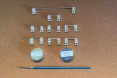 Вал qn奶油卫星轴 钢板卫星轴 全pom材质 客制化卫星轴润滑套装 键盘