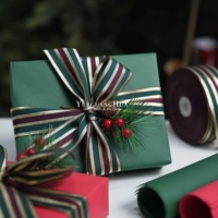Красная зеленая рождественская упаковка, сумка, подарочная коробка, увеличенная толщина, подарок на день рождения