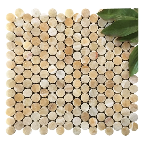 Натуральная каменная мозаичная наклейка на стену круглое розенов кукуруза желтая плитка для душа балкон бассейн плитка пола на пол