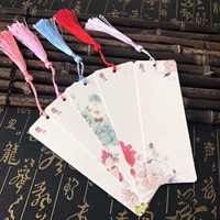 Пустая закладка рука -карта классического китайского стиля творческие маленькие свежие свежие студенты Используют материал для бумаги белая карта.