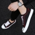 Giày nam mùa thu giày thủy triều mùa thu 2018 mới Giày vải mùa đông phiên bản Hàn Quốc của xu hướng giày nam màu đỏ hoang dã giản dị