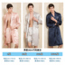 Mùa xuân và Mùa Thu Mùa Hè Nam Đồ Ngủ Robe Nam Mùa Hè Băng Lụa Nam Mỏng của Áo Choàng Tắm Lụa Hàn Quốc Quần Short Set Night Robe
