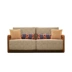 Trung Quốc phong cách ghế gỗ rắn ghế sofa đơn đơn giản hiện đại khách sạn dân cư phòng khách vải vải kết hợp với bàn ghế cà phê - Bộ đồ nội thất