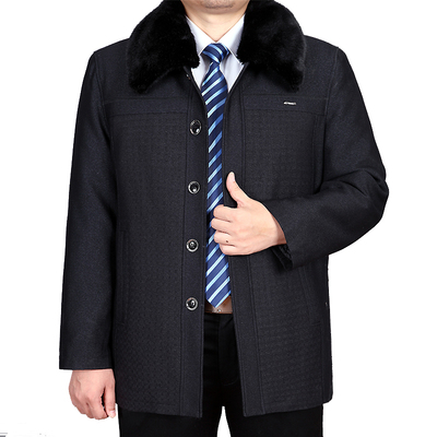 Trung niên và cũ bông quần áo nam mùa đông dày áo của nam giới cơ thể đặc biệt cộng với phân bón XL nam quần áo ông già cotton coat cha áo jean nam Bông