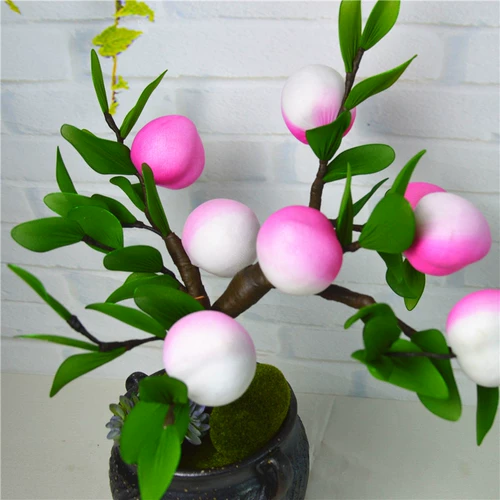 Новый продукт Новая клейкая еда шелковая сеть сеть Huaxian персик -день рождения персиковой пакет Diy Peach Peach Yuer's House бесплатная доставка