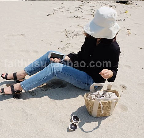 Летняя соломенная пляжная сумка, 2020, в корейском стиле