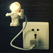 đèn ngủ đầu giường nhỏ LED năng lượng phát sáng từ mắt đèn cho ăn ban đầu máy tính mini sạc Po USB cắm - USB Aaccessories