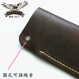 Кожаные портативные универсальные очки ручной работы подходит для мужчин и женщин, из натуральной кожи, воловья кожа