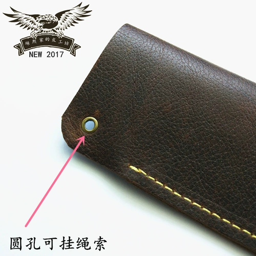 Кожаные портативные универсальные очки ручной работы подходит для мужчин и женщин, из натуральной кожи, воловья кожа