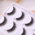 Dày lông mi giả tự nhiên thực tế nude trang điểm cứng thân cây mí mắt đôi mi giả tự nhiên Lông mi giả