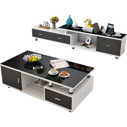 Hyundai Simple Nordic Coffee Lake Tv Comminement Comminement маленькая единица гостиная дом творческий протяженный стеклянный чай