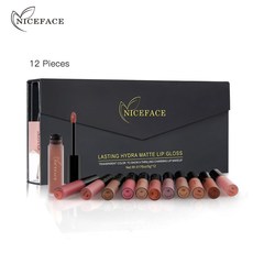 USB-удлинитель niceface 12pcs/set matte long-lasting lipstick