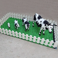 Молочный семейный портрет+газонный забор 1x0,5 метров