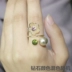 Hàn quốc phiên bản mới mùa xuân thạch năm cánh sao TÌNH YÊU vòng nữ hipster nữ mở chỉ số vòng đồ trang trí nhẫn cưới doji Nhẫn